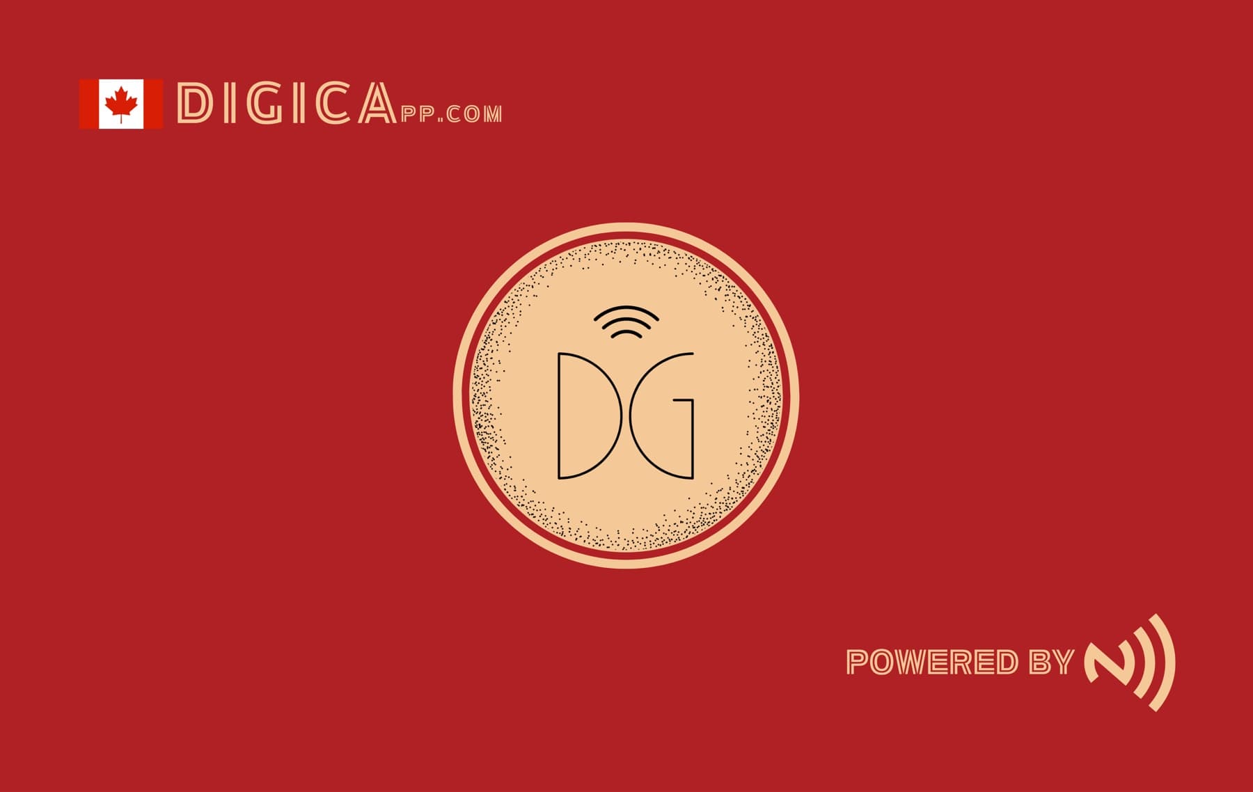 DG Red Dragon Digica NFC business card, front